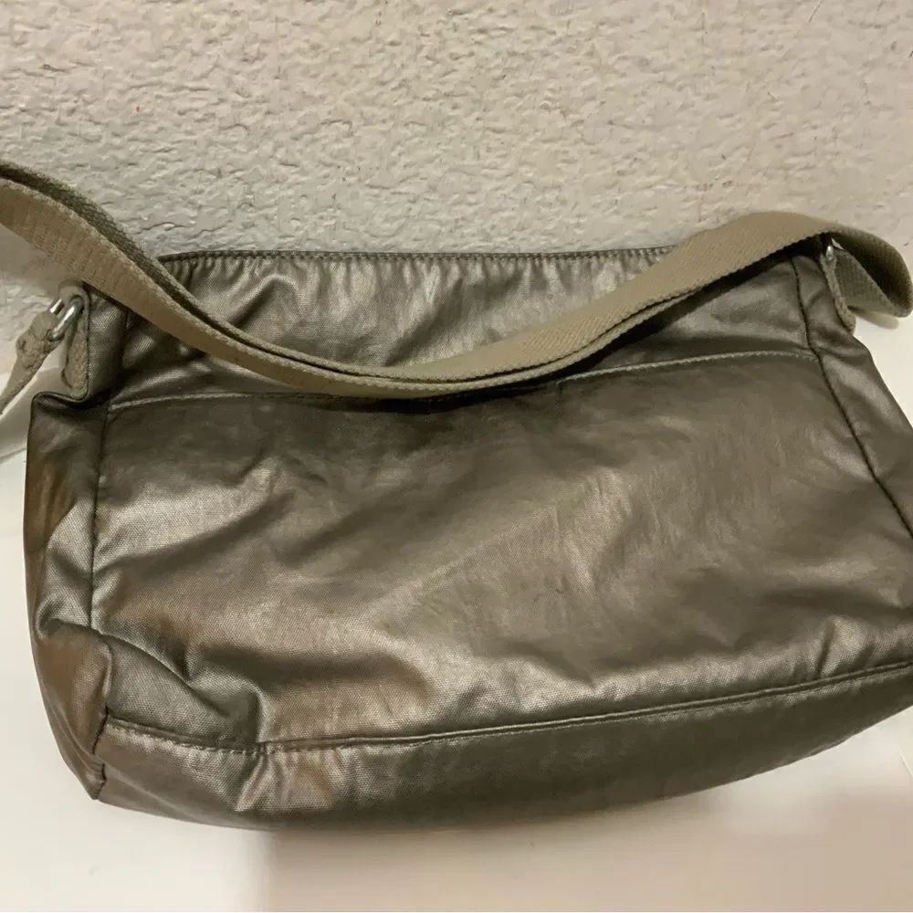 Kipling Bronze Metallic Crossbody Shoulder Bag Purse